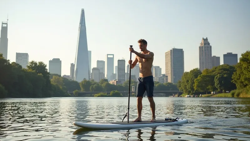 SUP auf dem Main: Paddeln mit Skyline-Blick – Frankfurt-Stadtleben